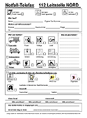Notfallfax der Leitstelle Nord